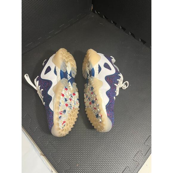 Womens Adidas CODECHAOS 21 Primeblue Golf Shoes White/Marine/Scarlet Sz 10 - Picture 3 of 7